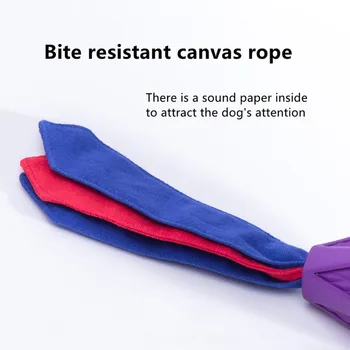 Здрава Еластична Гумена Играчка за теглене въже за Малки, Средни и Големи Кучета, които могат да се дъвчат, да донесе и гони Изображение 2
