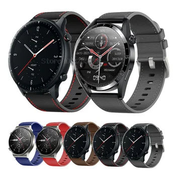 Кожена каишка За Huawei Watch GT 3 46 мм Гривни За GT2 46 мм GT3 GT3 Pro Взаимозаменяеми Гривна За Amazfit GTR 2 3 pro correa