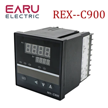 220 PID Регулатор на Температурата REX-C900 Термопара PT100 K Универсален Вход Многовходный SSR Релеен Изход Обикновен Термостат