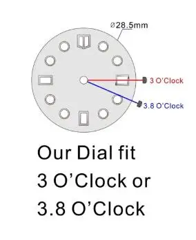 Dial S-Watch с логото на s и логото на GS, покрит със снежна мъгла, подходящ за механизъм nh35 и синьо фосфор 4r36 skx007 / skx009 Изображение 2