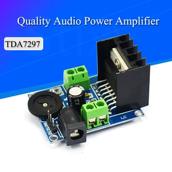 TDA7297 Такса Усилвател 15 W + 15 W 2.0 Канал dc 6-18 В Аудио Усилвател на Мощност с Регулатор на силата на Звука Звукова Такса за Високоговорители