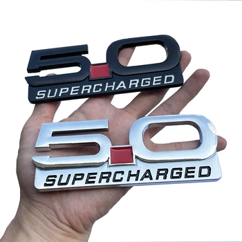 Нов Автомобил Метален 5,0 С Компресор Логото на Багажника Значка Емблема на Етикети Стайлинг Стикер За Ford Mustang GT 350 500 2021 2022 Аксесоари Изображение 2
