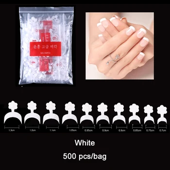 500 Бр./пакет, Висококачествени Половин Типсы за нокти, бели френски Режийни нокти във формата на Ковчег, Изкуствени Режийни ноктите 