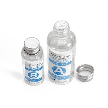 1 Комплект Прозрачна Епоксидна смола с високо Адгезивом 3: 1 AB Кристален Лепило За Производство на бижута От Смола U90E Изображение 2