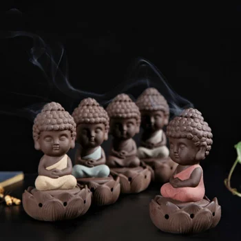 Керамични статуя на Буда Кадилница за Тамян печка Начало Декор от сандалово Дърво макара буда украса на буда банер КОЛИФЕ модерни скулптури