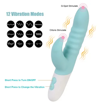 Вибратор Пръчка USB Акумулаторни Секс Играчки за Жени G-Точката Стимулатор за Клитора на Жените Мастурбацията Стоки За Възрастни Вагинален Масажор Изображение 2