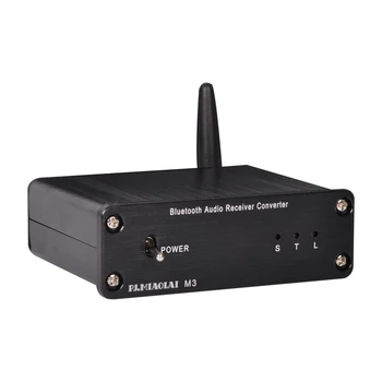 M3 Безжична Bluetooth Аудио Приемник за Цифрова, аудио декодер, Конвертор CS8416 + CS4344 чип изход RCA/оптичен/коаксиален сигнал