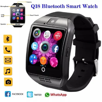 XIAOMI Q18 Bluetooth Smart-Часовници Подкрепа за GSM SIM Карти Аудио Помещение Фитнес Тракер Смарт Часовници За Жени, Мъже Безплатна Доставка