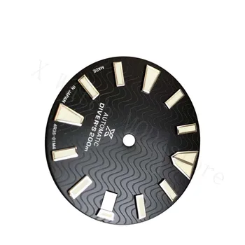 Часовник за гмуркане 300 м от министерството на отбраната черен циферблат с логото на s За Skx007 SKX009 часовници за гмуркане с уши Костенурка NH35 Механизъм 28,5 мм Изображение 2
