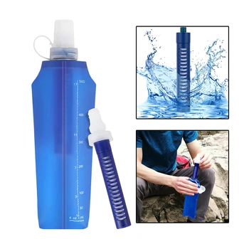 Филтър чанта вода, бутилки с вода фланец филтър за спорт разположен Къмпинг Туризъм