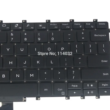 клавиатура за лаптоп DELL XPS 15 9575 UI версията на Английски език черна с подсветка 02TDW6 NSK-EPABC PK132471A01 добра цена абсолютно нова Изображение 2