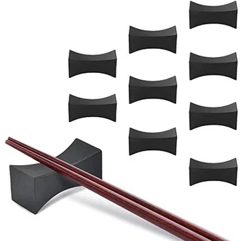 1БР японски Стил Китайски Стил Корейски Черен стойка за пръчки, използвани за съхранение на пръчки, лъжици, прибори за хранене и посуда