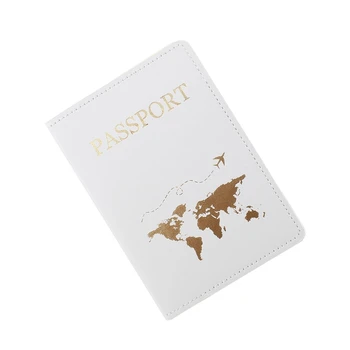 Модни Корици За Паспорти От Изкуствена Кожа Карта На Пътни Настилки Документ За Самоличност На Притежателя На Кредитна Карта За Паспорт