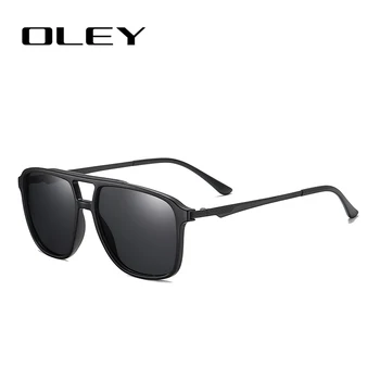OLEY Висококачествени Слънчеви очила TR90 Мъжки Поляризирани Слънчеви очила Дамски Пилотните UV400 Огледално Oculos de sol Изображение 2