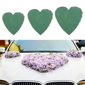 Сърцето на Цвете Пяна Трайни Пресни Изкуствени Цветя Блокове Притежателя Тухлени Букети Хотел Кафе-Градина за Сватбата на Автомобила