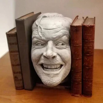 Ето Джони Извайване на Статуята на лавица за книги, Скулптура Излъчване на библиотеката Библиотека Творчески Тенис на Украшение от смола Хелоуин Декор