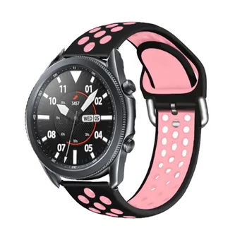 Силиконов Оригинален спортен Взаимозаменяеми каишка За часовник Galaxy watch active 2 smart каишка За Samsung Galaxy Watch 3 41 45 mm 20 22 мм Изображение 2