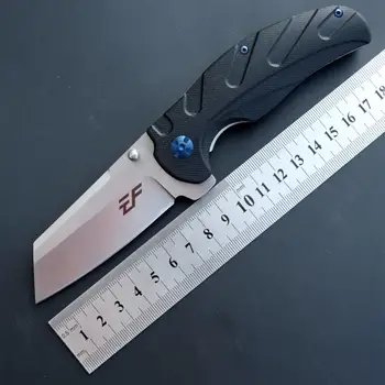 Eafengrow Нов EF932 Сгъваем Нож D2 + G10 Преносим Походный Джобен Нож, Сгъваем Ловен Нож За Плодове EDC Кухненски Прибори Открит Инструмент