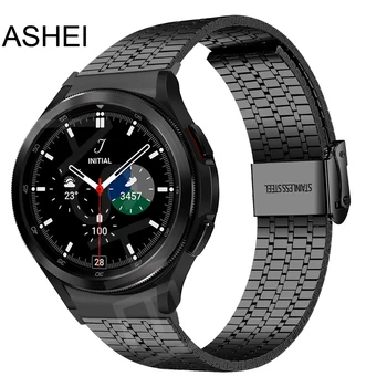 Без разлика correa за samsung Galaxy watch 4 5 pro каишка 45 44 мм 40 мм часовници 4 класика 46 мм 42 мм лента, без пропуски верижка от Неръждаема Стомана