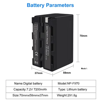 PALO 100% Оригинал NP-F970 NP-F980 F960 F970 Батерия за Sony F960 F550 F750 F770 F970 F980 MC1500C PLM-100 CCD-TRV35 MVC-FD91 Изображение 2