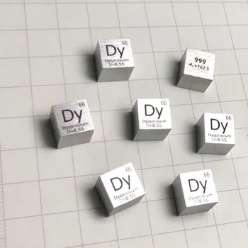 Куб 99,9% плътност метал 10мм диспрозия (Dy) за Чист събиране на елементи