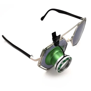 Алуминиеви лупи, може да се монтира на очила, лупи за очи със скоба, 10-кратно увеличение, Инструменти за часовникари, Бижута, инструменти Изображение 2