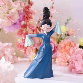 Китай Древен Митнически Костюм Традиционен Китайски Стил Момиче Подарък Кукла Фигурки Медальон Малък Орнамент За Украса На Дома