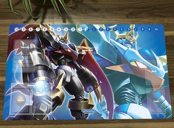 Digimon Duel Playmat Imperialdramon Търговски Card Слот Мат DTCG CCG Подложка Гумена Подложка За Мишка Настолен Мат TCG Игрална Подложка и Зони за Безплатна Чанта