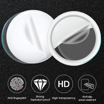 5 Комплекта Извити Гидрогелевая Филм с Пълно Покритие за Apple Airtag Локатор Tracker TPU Мека Защитно Фолио за Екран за Въздушни Етикетите Не Стъкло Изображение 2