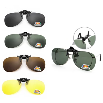 Слънчеви очила с клипсами 4 Цветни кръгли очила Слънчеви очила с клипсами Поляризирани слънчеви очила са Монтирани върху съществуващи точки