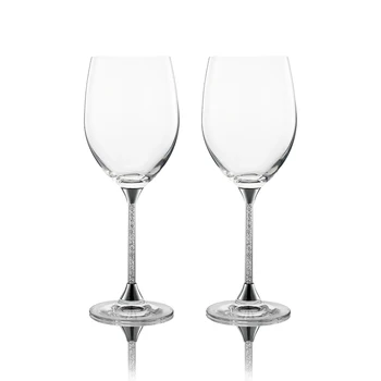 Необичаен Комплект от Чаши за вино със Стойка от шлифован Кристал, Фабрична индивидуална обработка, Персонални Цветен Кристал стъкло Краче За Специални поръчки