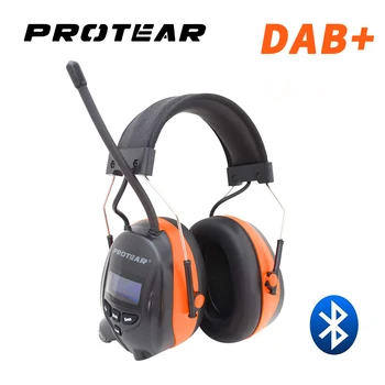 Protear DAB +/DAB/FM-Радио Защита за слуха, 25 db Слушалки Електронни Bluetooth Слушалки Защита на Уши