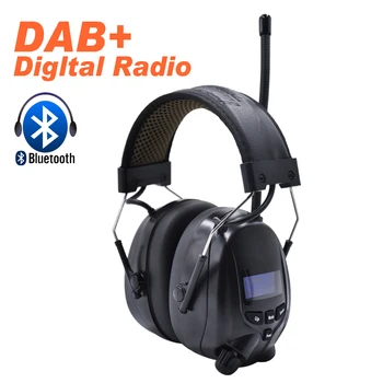 Protear DAB +/DAB/FM-Радио Защита за слуха, 25 db Слушалки Електронни Bluetooth Слушалки Защита на Уши Изображение 2