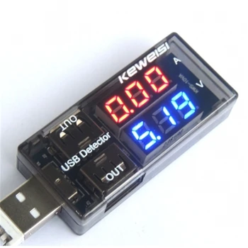 USB Тестер LED Цифров Волтметър Амперметър Авто Измерване на Ток И Напрежение Детектор Монитор Банка за Захранване на Зарядно Устройство, Д-р Изображение 2