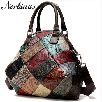 Дамска чанта Norbinus, Луксозни Дамски Чанти от Естествена Кожа, Дамски Чанти, Дизайнерски Зашити Дамска Чанта на Рамото за дамски Чанти