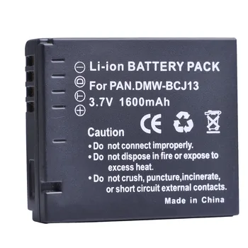 3 бр 1600 ма DMW-BCJ13 DMW BCJ13 Литиево-йонна Акумулаторна батерия + Зарядно за Кола + Штепсельная вилица на ЕС За Panasonic DMC LX5 LX5 LX5GK LX5K LX5W Изображение 2
