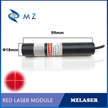 Регулируем Лазерен модул с преминаването фокус 638 нм 100/200 /300 Mw Промишлени лазер с Червен Кръст + Група + Мощност Изображение 2