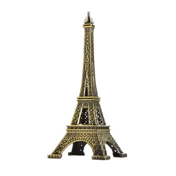 1бр 5-25 см Парижката Кула Метални Занаяти Творчески Модел Сувенир Масата Миниатюри Настолно украшение Реколта Статуетка Начало Декор