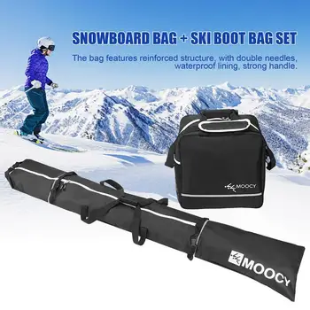 Чанта за сноуборд и обувки с Голям Капацитет За Съхранение на Обувки, Дрехи, Ски, Раница, Комбинирани Непромокаеми Ски Пътни Чанти с подплата