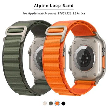 Каишка Alpine loop за Apple watch band 49 мм 44 мм 40 мм 45 мм 41 мм 42 мм, 38 мм и 49 44 40 мм гривна iWatch серията Ultra 7 6 3 SE 8 Изображение 2
