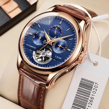 2022 Луксозни Мъжки Механични Часовници е От Неръждаема Стомана GMT Часовници са Най-добрата Марка на Бизнес Сапфирен Кристал Мъжки Часовник reloj hombre 9843