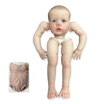 NPK 24 инча Готова Кукла Reborn Baby Размера на Вече Боядисаната Санди Реалистични Меки На Допир Гъвкави готови Детайли Кукли