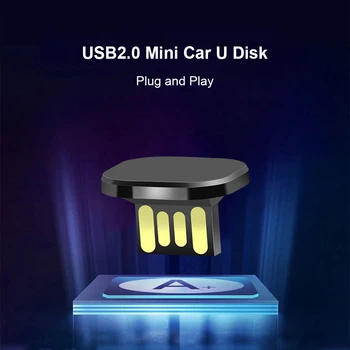 USB2.0 Мини Преносим Флаш Диск, USB Устройство Автомобилен Компютър, TV Pendrive Аксесоари