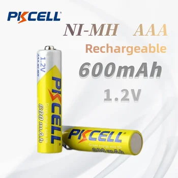 PKCELL 1,2 600 ма AAA Батерия Ni-MH Акумулаторни Батерии По 1000 пъти Цикли Aaa NIMH Батерии за дистанционното Управление