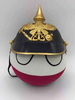 Топката на Германската империя и Каска Пруската Армия Плюшен Играчка Polandball Комикс Cosplay Фигурка Кантрибол Плюшени Играчки Подарък 20 см