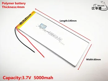 Литра енергиен батерия 3,7 В, 5000 mah 4060140 Полимерна литиево-йонна/Литиево-йонна батерия за таблети 7 инча 8 инча 9 инча, mp3, mp4 Изображение 2