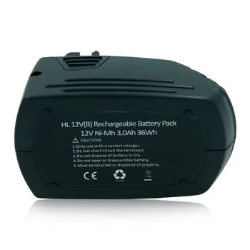 LERRONX Нов 12 3.0 Ah Ni MH Акумулаторна батерия за Мощност инструменти Hilti SIW 121 SFL 12/15 TCD12 SF120-A Подмяна на bateria