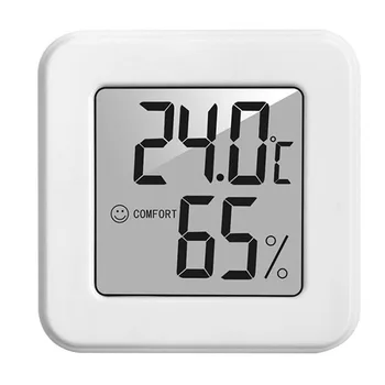 Миниый LCD дигитален Термометър Датчик за Температура, Датчик за температура на Вътрешен Електронен Влагомер