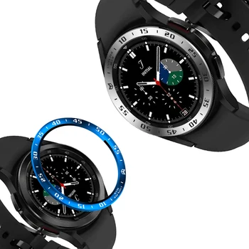 Bezel Пръстен За Samsung Galaxy Watch 4 Classic 46 мм 42 мм Smartwatch Защитен Защитен Калъф От Неръждаема Стомана Калъф За Драскотини Рамка Изображение 2