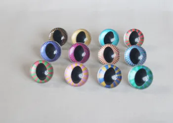 НОВИ СЛАДКИ ОЧИЧКИ 20 броя 12 мм 13 14 15 18 25 мм прозрачни кристални защитни играчка котешки очи + ръчно миене-цвят -размер по избор-X12B Изображение 2